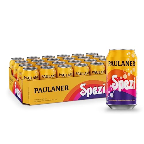 Paulaner Spezi • Erfrischungsgetränk mit Cola & Orange•EINWEG (24x0 33l)
