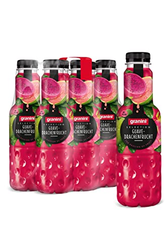 granini Selection Guave-Drachenfrucht (6 x 0 75l)  40% Frucht  vegan  exotischer Fruchtgenuss  laktosefrei  ideal zum Mixen  mit Pfand